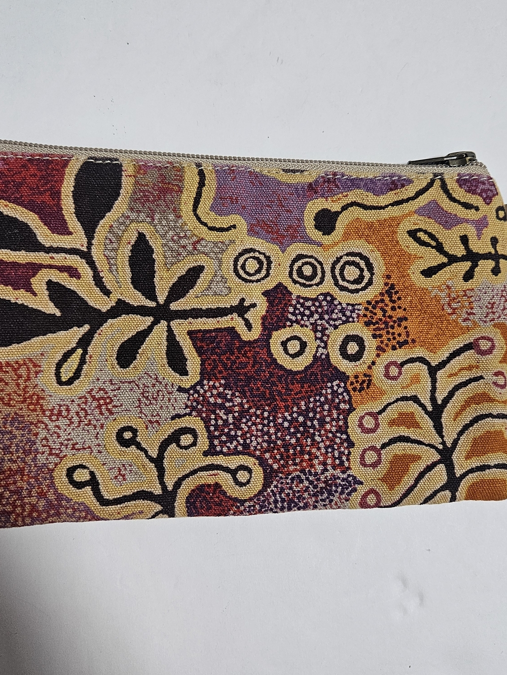 Cotton Pouch in Multicolor Floral Print